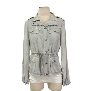 Aritzia- Talula Flawed* Wiltern Gray Utility Jacket Size Small.